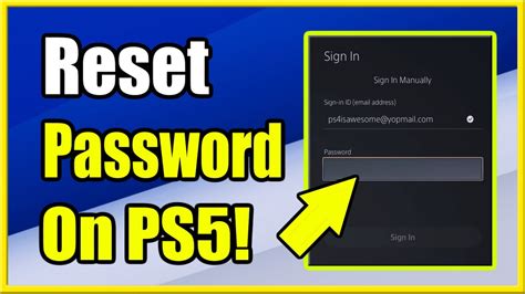 sony playstation password reset|i forgot my ps5 password.